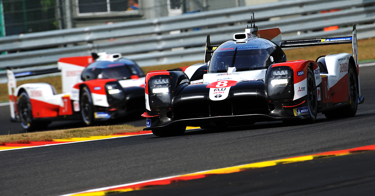 TS050 HYBRIDs running in the first practice