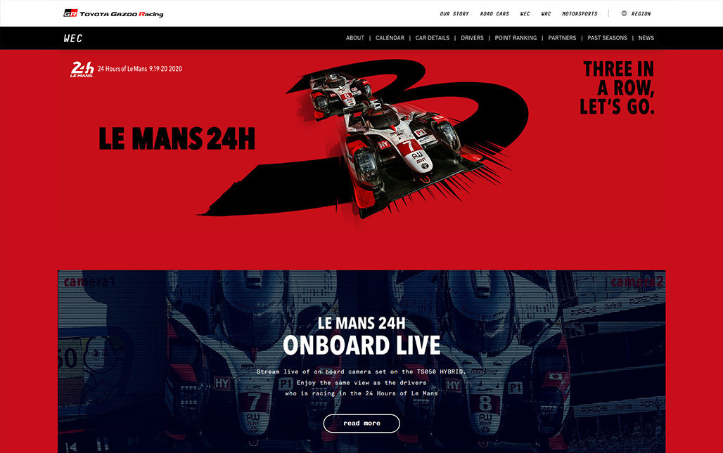 TGR Special Website for Le Mans (Image)
