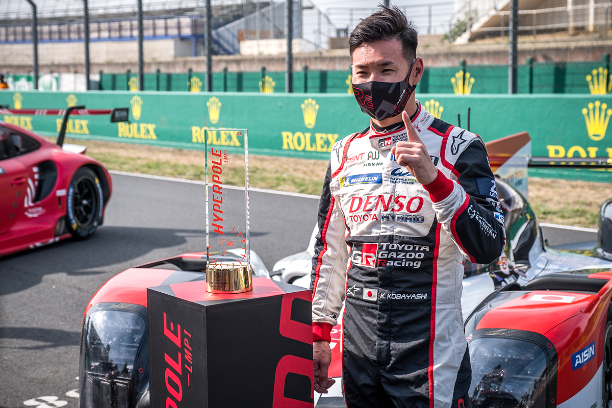 Kamui Kobayashi who won the pole position