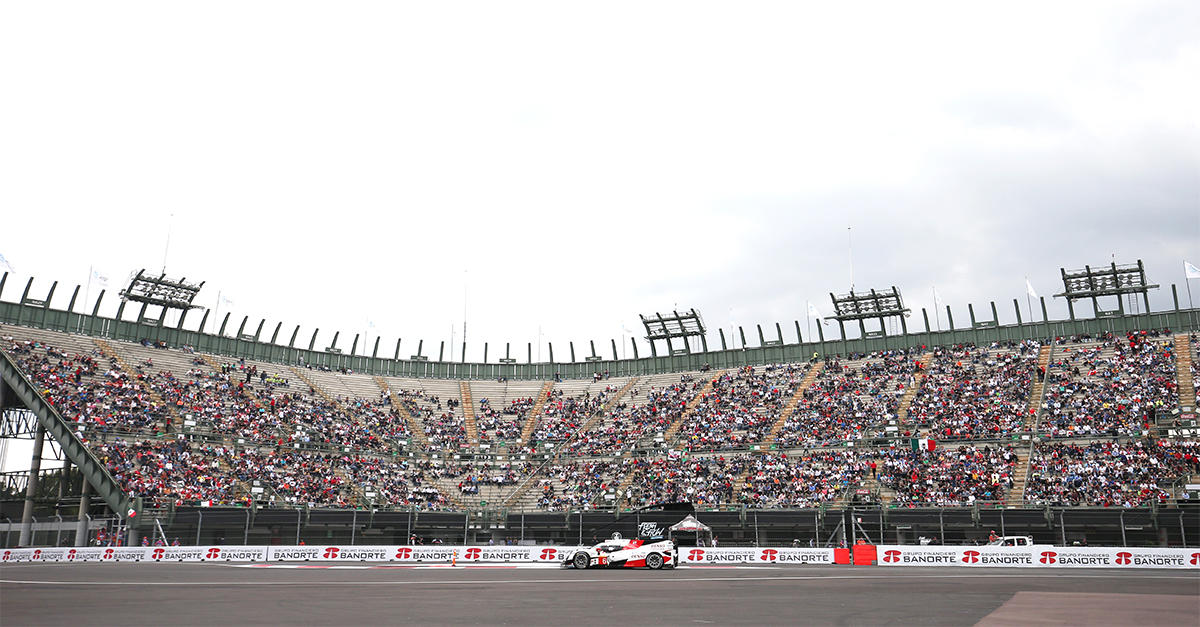 TS050 HYBRID at the stadiam section of the Autodromo Hermanos Rodriguez