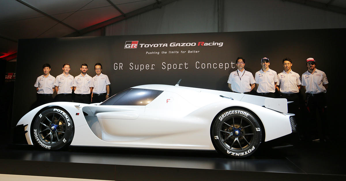 the GR Super Sport Concept and the WEC team of TOYOTA GAZOO Racing