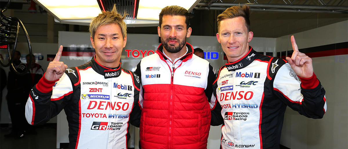 6 Hours of Silverstone pole position drivers : Kamui Kobayashi and José María López and Mike Conway