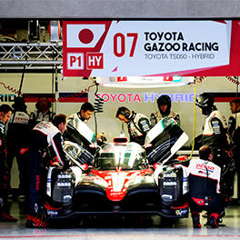 TS050 HYBRID #7 in the garage