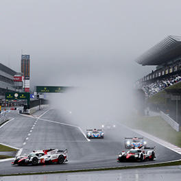 TS050 HYBRID the 1st corner of the Fuji Speedway