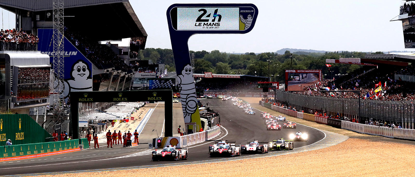 Start of the 2017 24 Hours of Le Mans. 