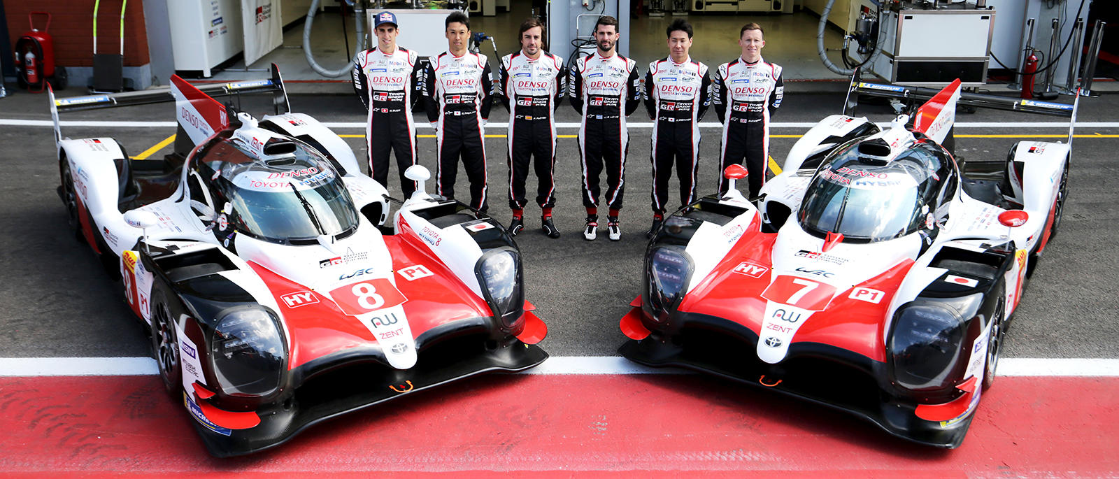 Six drivers (Sebastien Buemi, Kazuki Nakajima, Fernando Alonso, Jose Maria Lopez, Kamui Kobayashi, Mike Conway) and two TS050 HYBRIDs compete the 2918-19 season of WEC.