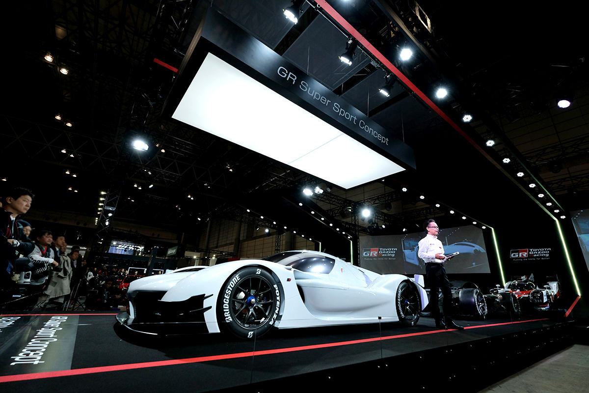 The 'GR Super Sports Concept' was unveiled in the Tokyo Auto Salon 2018