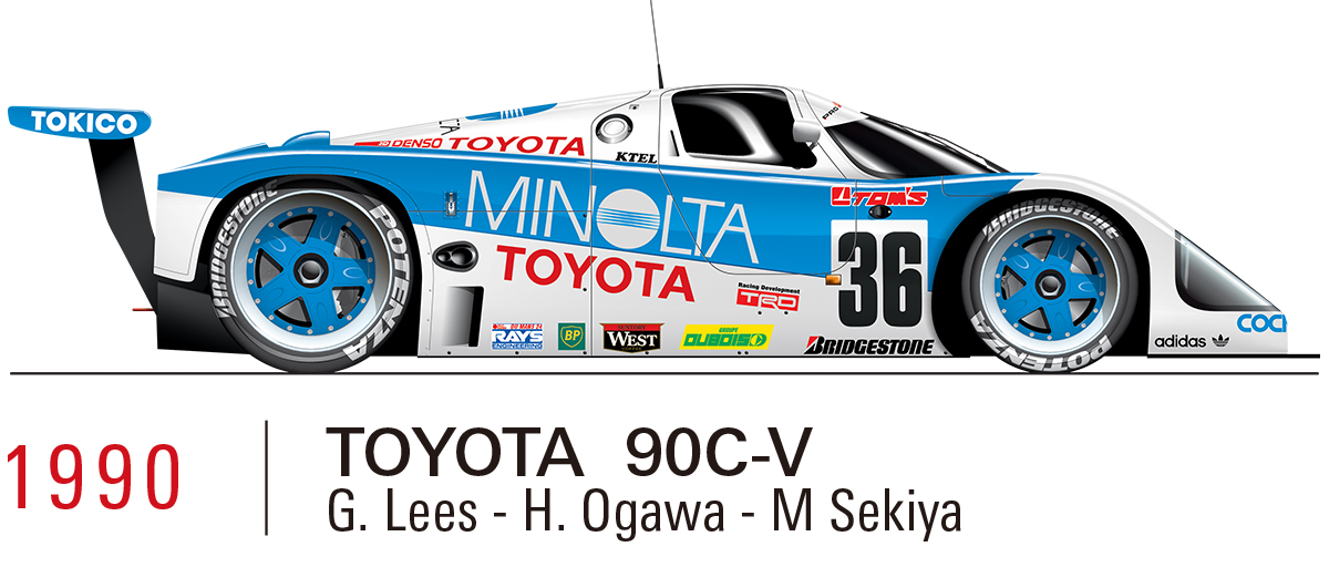 1990 TOYOTA 90C-V（G.Lees/H.Ogawa/M.Sekiya）