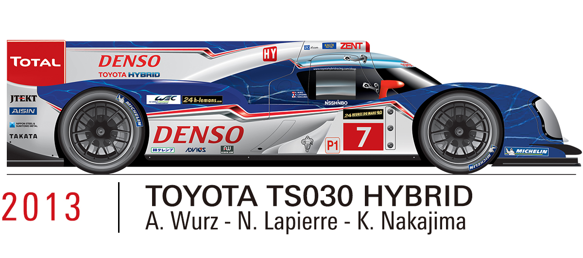 2013 TOYOTA TS030 HYBRID（A.Wurz/N.Lapierre/K.Nakajima）