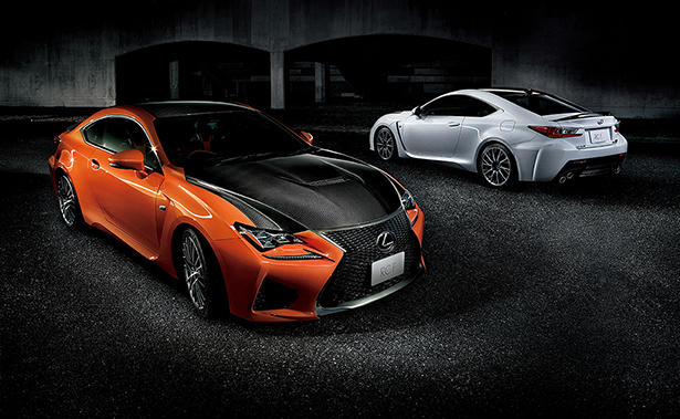 The production model Lexus RC F