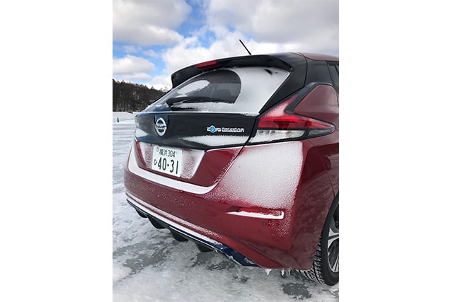 新型リーフの充電走行距離は400kmに達した。充電器設置数も28,000基以上だったという。長距離スノードライブでも、電欠の心配はもはやない。