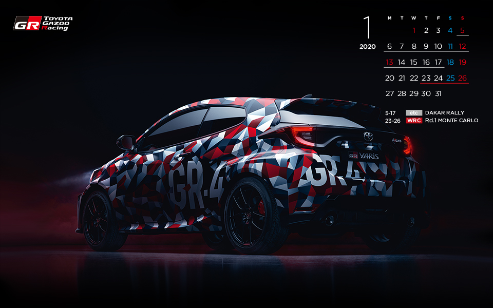 壁紙カレンダー ムービー フォト Toyota Gazoo Racing
