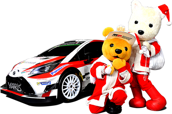 トヨタ くま吉とルーキーのクリスマスカード素材