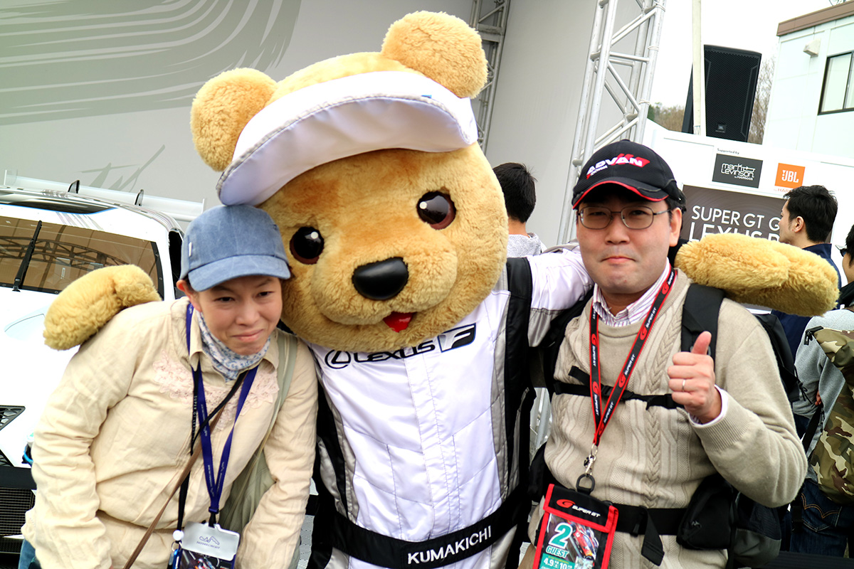 レクサス くま吉 @ SUPER GT 2016年 第1戦 岡山