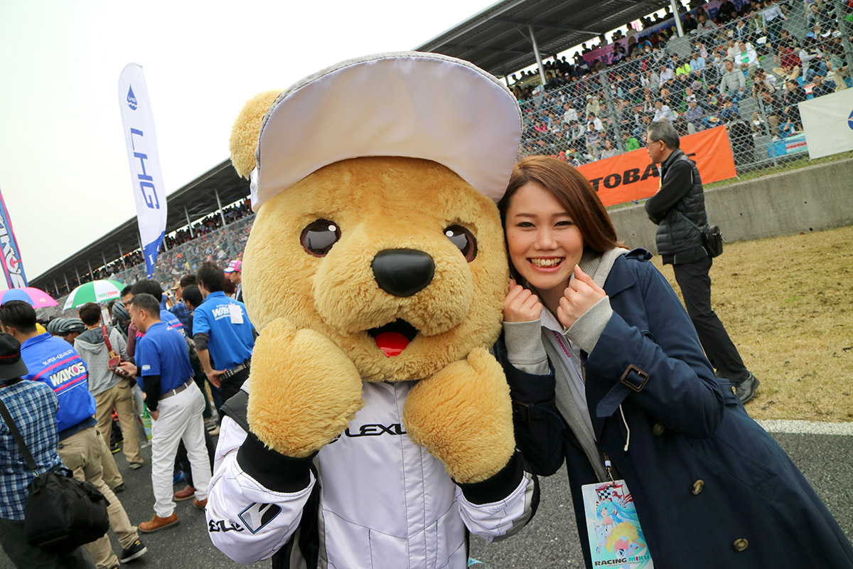 レクサス くま吉 @ SUPER GT 2016年 第1戦 岡山