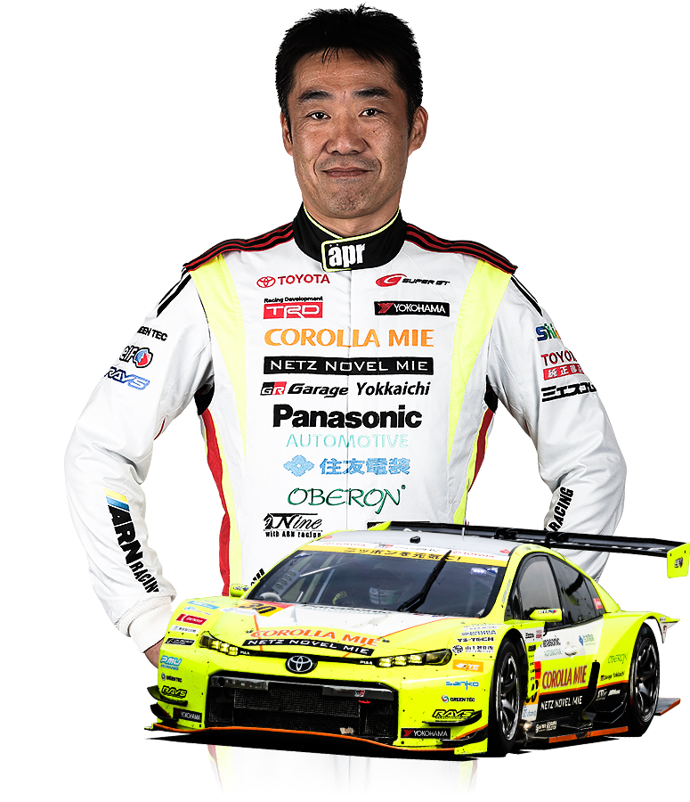 SUPER GTに参戦する永井 宏明と参戦車両 TOYOTA GR SPORT PRIUS PHV apr GT 30号車