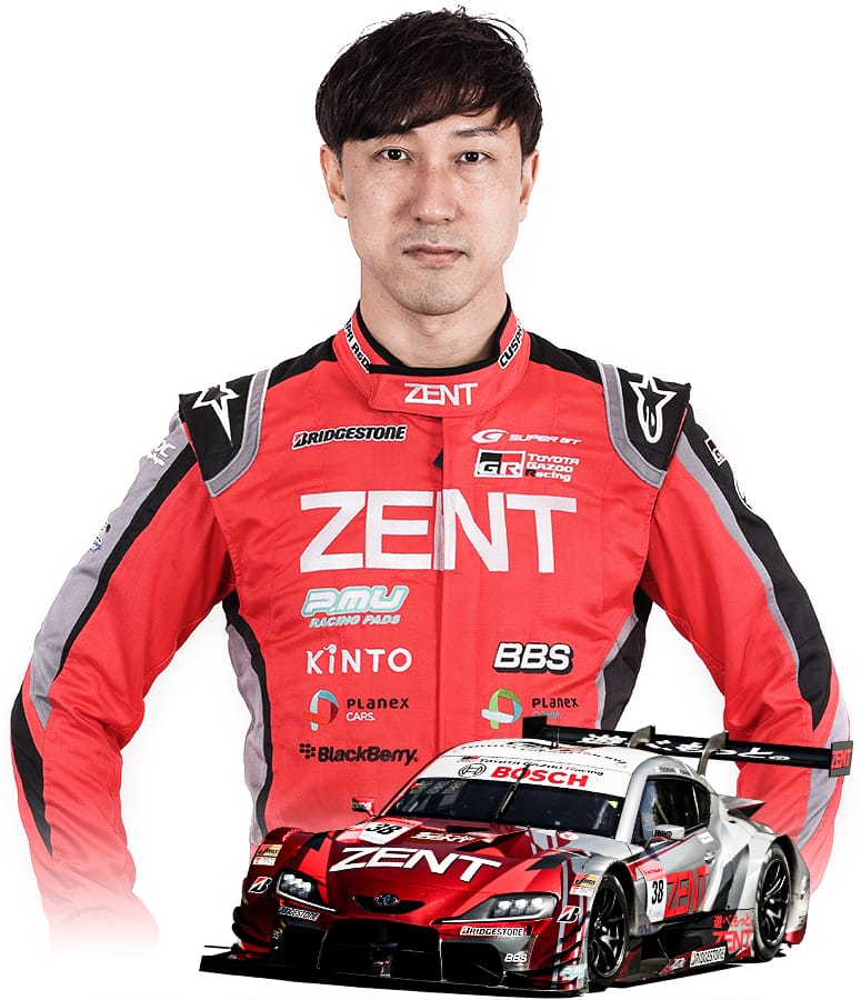 SUPER GTに参戦する石浦 宏明と参戦車両 ZENT CERUMO GR Supra 38号車
