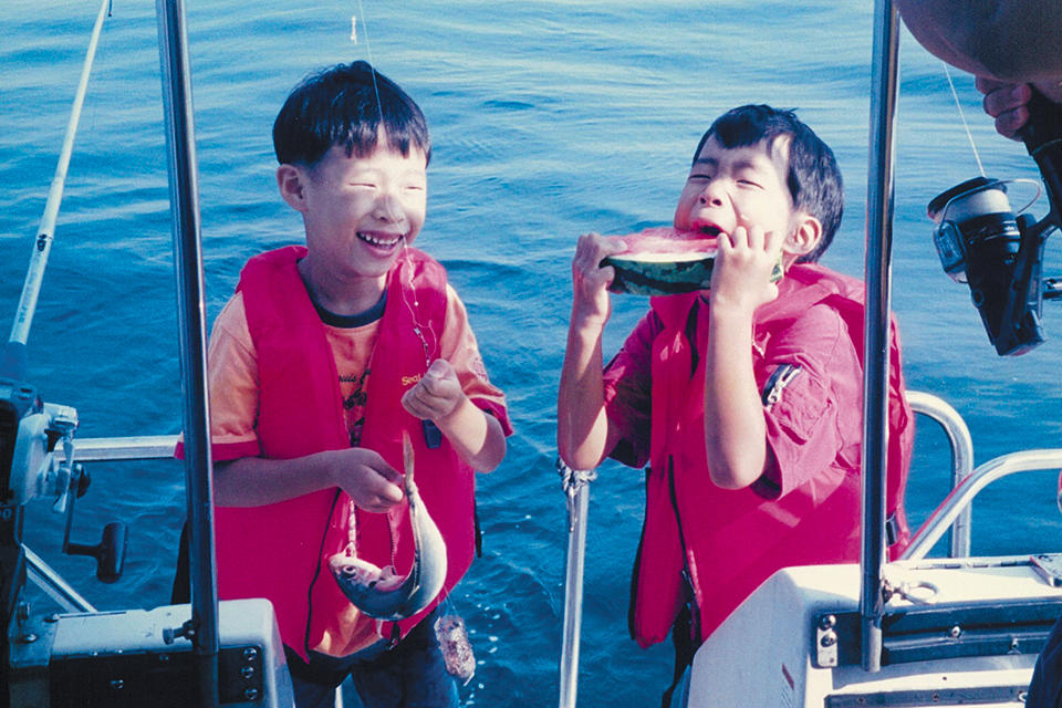 子供の頃、釣りに行ったとき CHILDHOOD