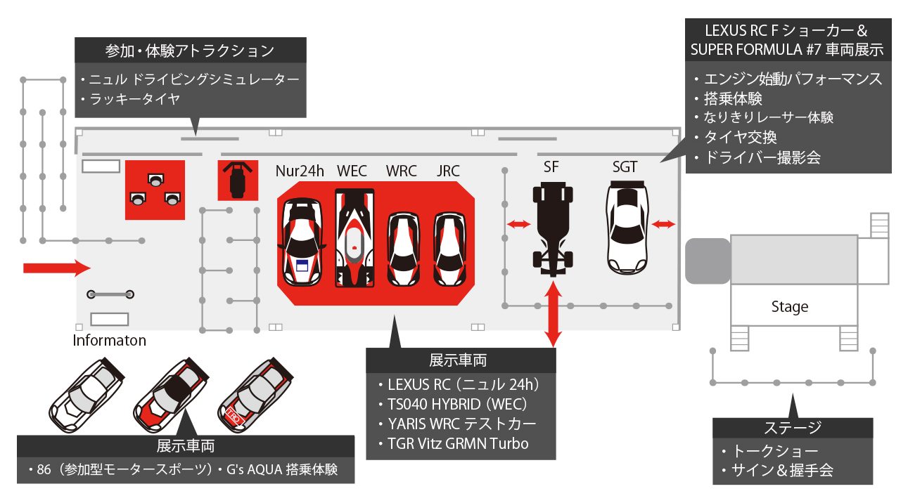 会場レイアウト（お台場特設会場内）A会場