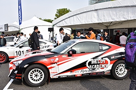 TOYOTA GAZOO Racingブースに展示された車両たち