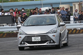 走行エリアでの模様