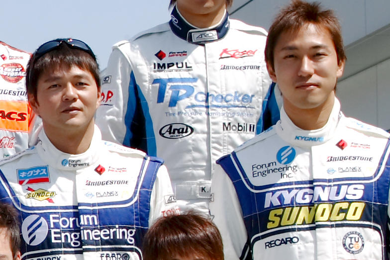 2008年のフォーミュラ・ニッポンでチームメイトだった本山哲と石浦宏明