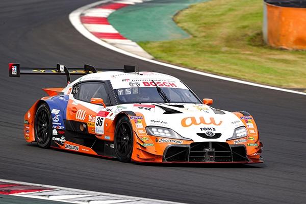 2位フィニッシュを果たしたau TOM'S GR Supra 36号車