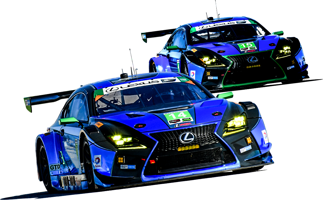 3GT RacingのLEXUS RC F GT3の2台