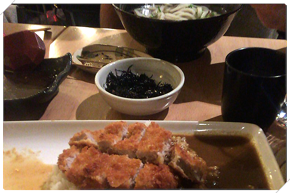 シミュレータートレーニングの後は、美味しい日本食を食べてリラックス出来た