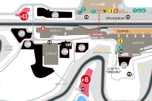 指定駐車場マップ
