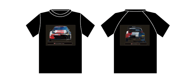 TGRオリジナルTシャツ（黒） Rally1×Rally2