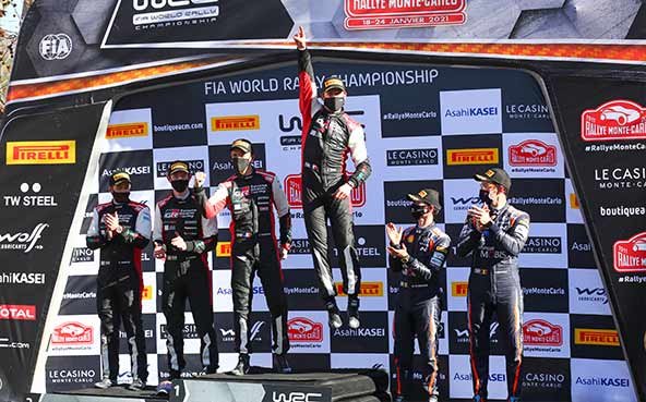 オジエが通算8回目のモンテカルロ優勝を飾る エバンスは総合2位で、ロバンペラは総合4位でフィニッシュ