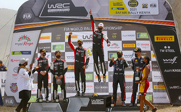 オジエが今シーズン4回目の勝利でサファリ・ラリー初制覇、WRCチャレンジプログラムの勝田は総合2位で初表彰台を獲得