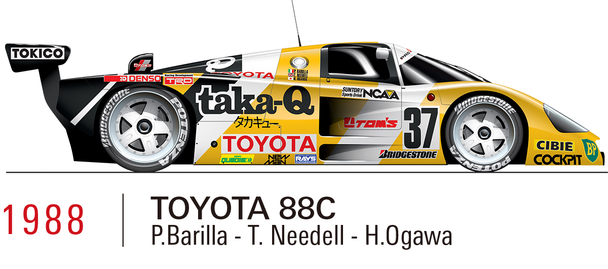 1988 TOYOTA 88C（P.Barilla/T.Needell/H.Ogawa）