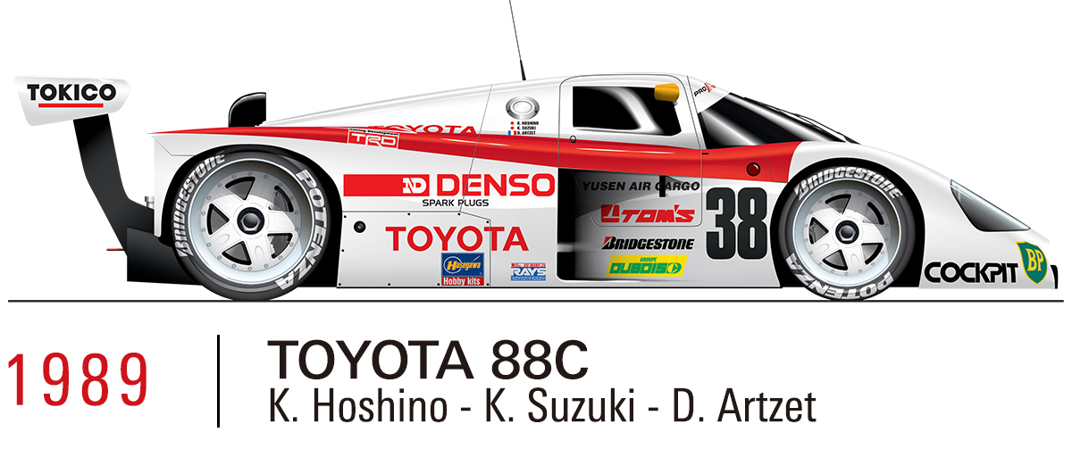 1989 TOYOTA 88C（K.Hoshino/K.Suzuki/D.Artzet）