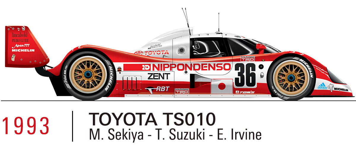 1993 TOYOTA TS010（M.Sekiya/T.Suzuki/E.Irvine）