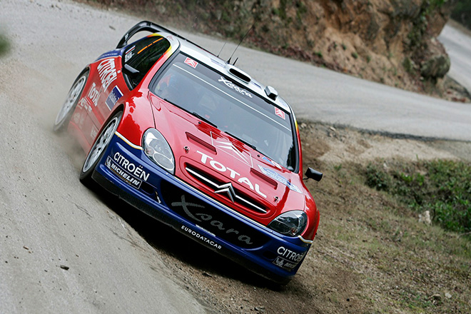シトロエン・クサラ WRC（セバスチャン・ローブ）／2004年 WRC第14戦 ツール・ド・コルス