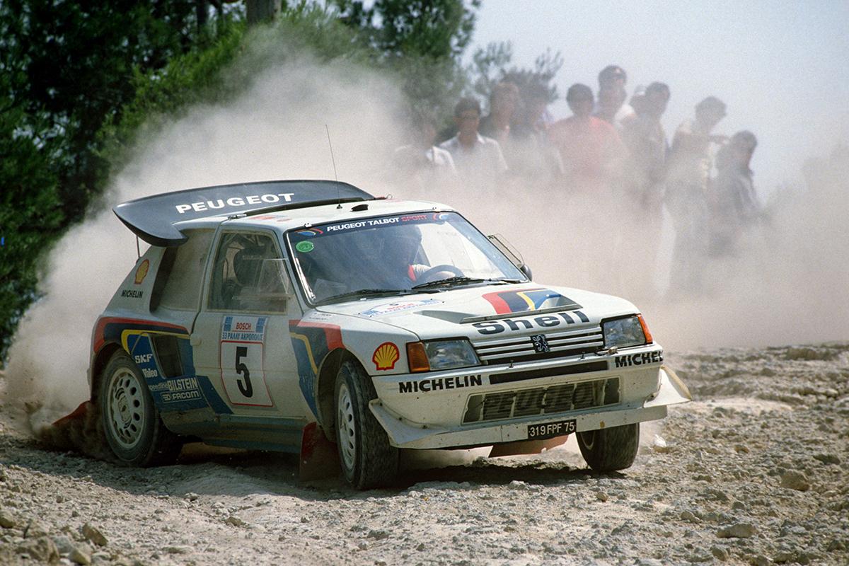 1986年 WRC第6戦 アクロポリス・ラリー／プジョー 205 ターボ16 E2