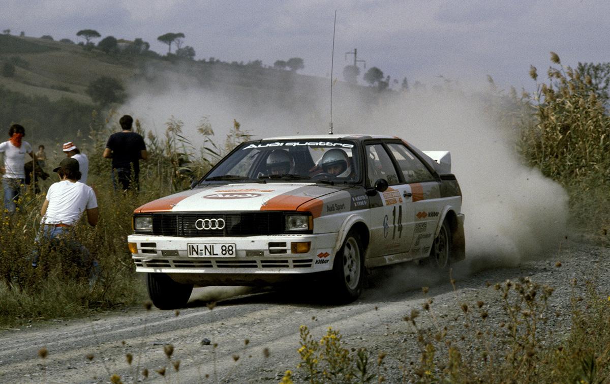 1981年 WRC第10戦 ラリー・サンレモ／アウディ・クワトロ