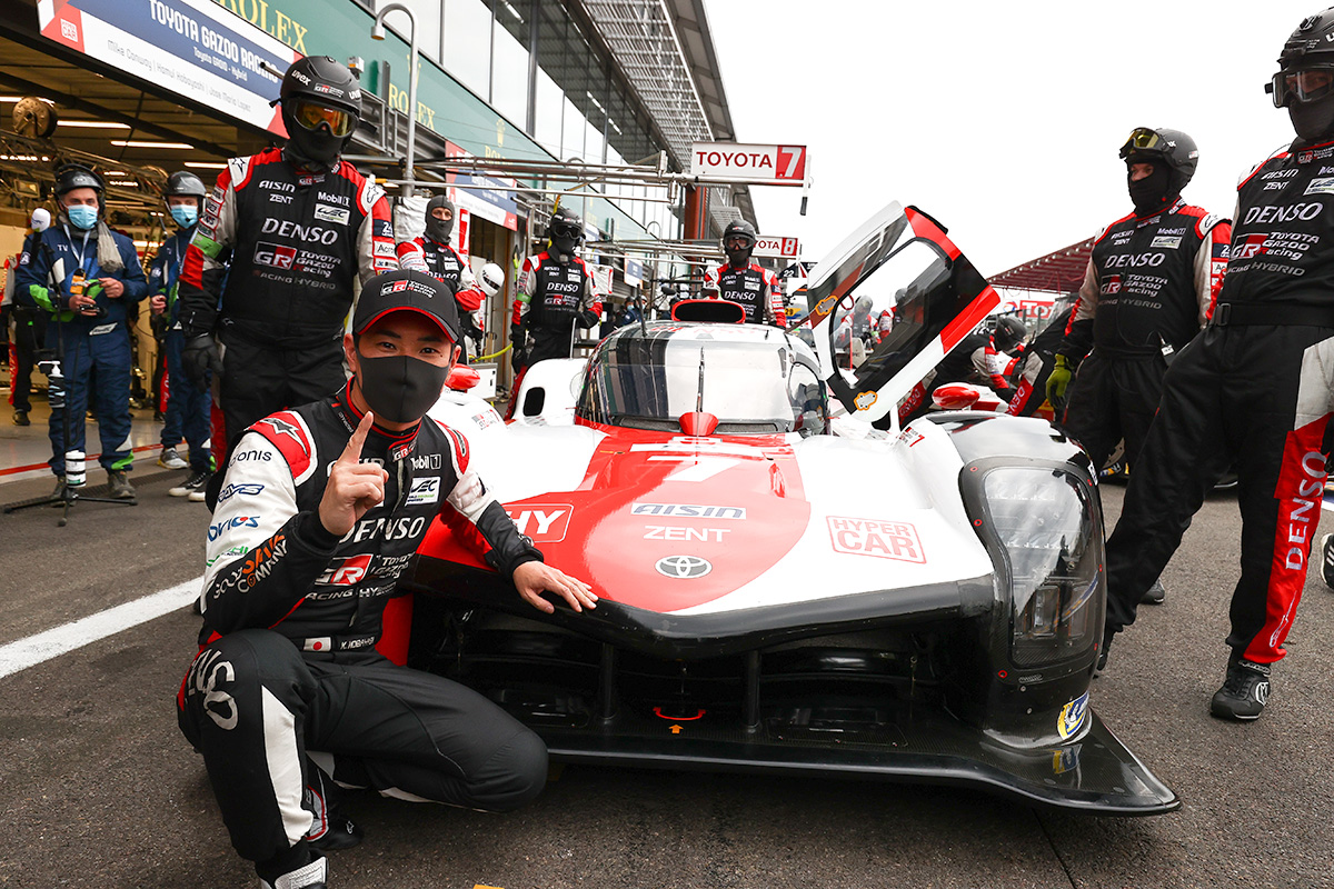 Kamui Kobayashi who won the pole position