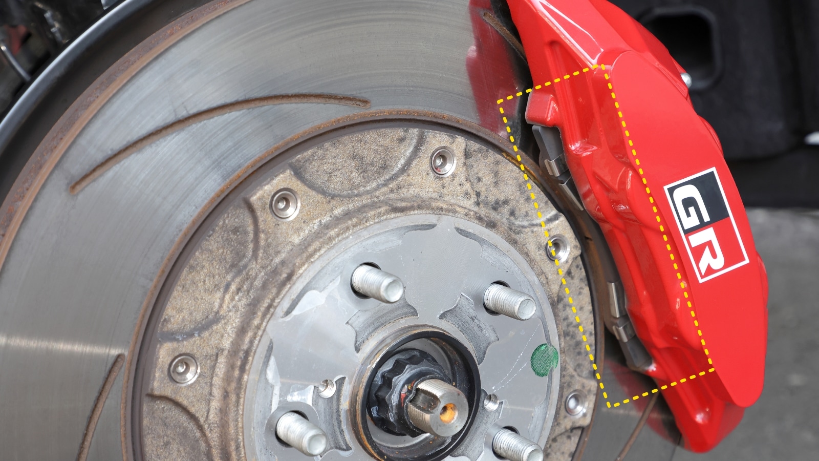 タイヤを外した状態